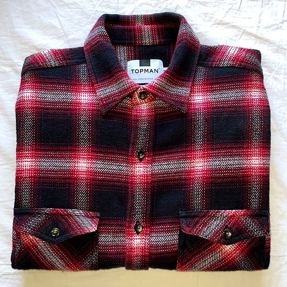 TOPMAN Flannel Skater Fit